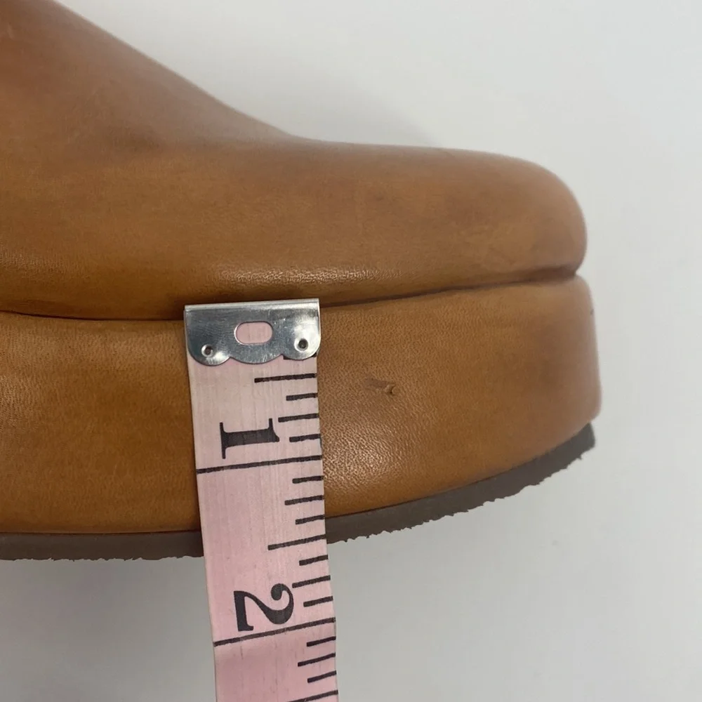 FREE PEOPLE Morgan Mules Leather Clog Platform - Picture 16 of 16